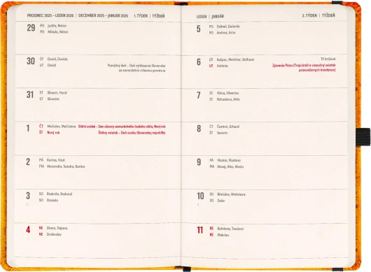 Planbook diár/notes Harry Potter – Rokfort 2026, 13 x 21 cm