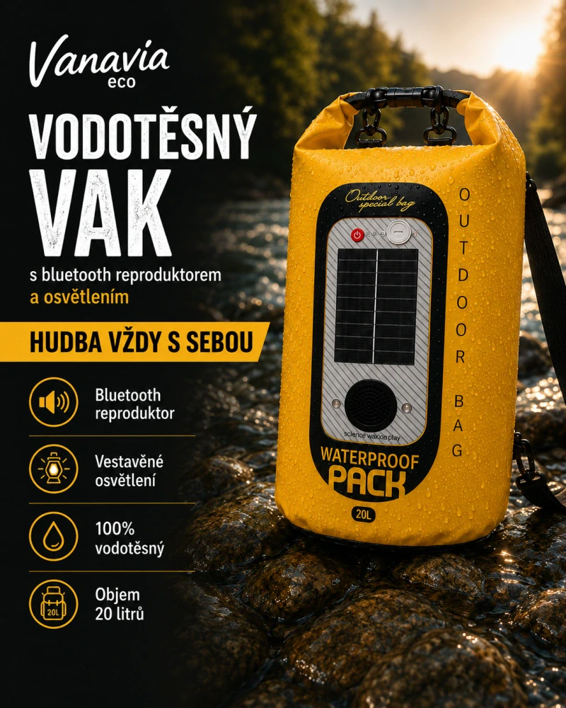 BATOH SOLÁRNY VANAVIA ECO  VODOODOLNÝ, 20 l