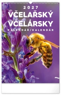 Nástenný kalendár Včelařský – Včelársky CZ/SK 2027, 33 x 46 cm